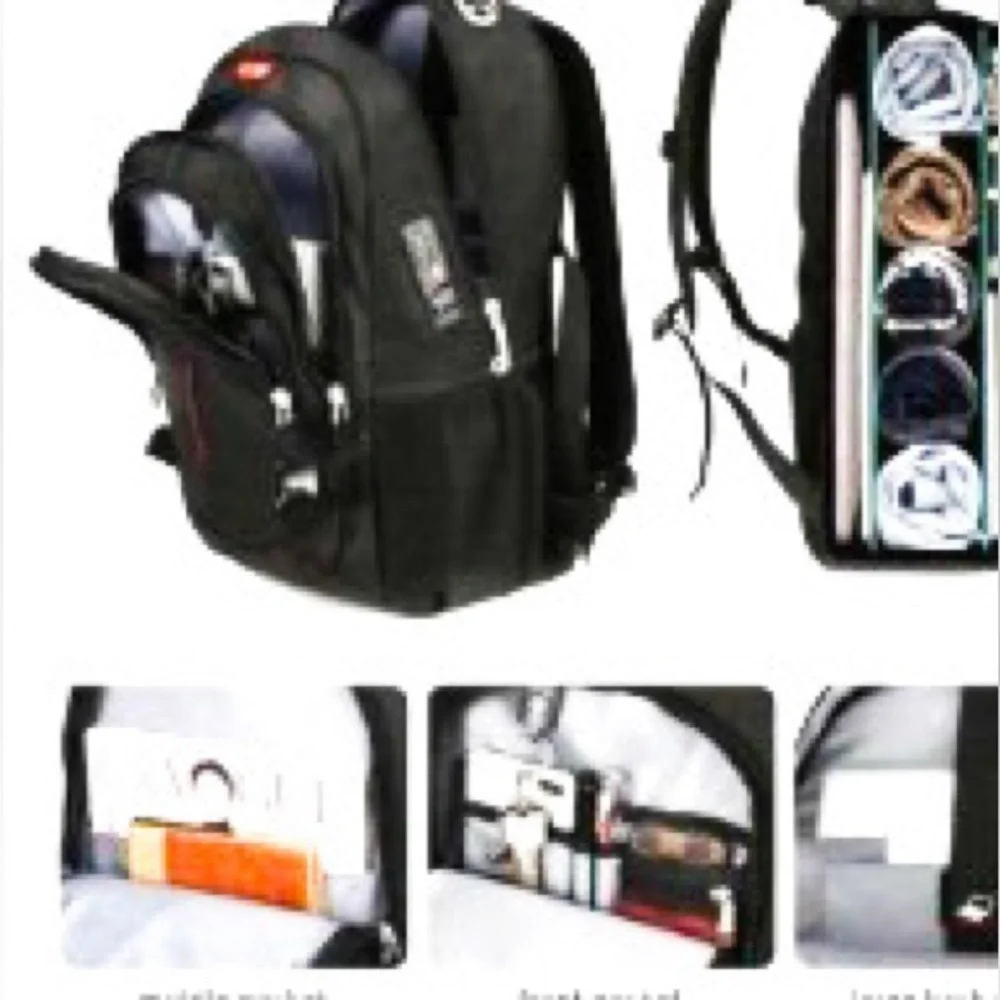 Sowaovut 15.6in Anti-Theft Travel Laptop Backpack & Password Lock